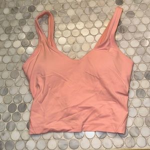 Lululemon align tank color: blush pink and a size 2